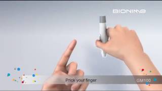 Bionime Easy GM100 Instruction of Use طريقه استخدام جهاز قياس السكر بايونيم ايزي [upl. by Cris]