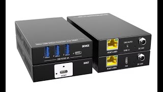 100m 5Gbps 32 Gen 1 USBC Extender over One Cat6a cable Bidirection POCHDBT Extender Plug amp Play [upl. by Lenhard]