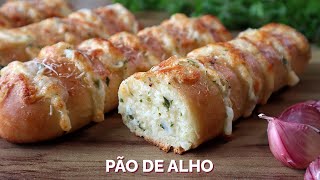 PÃO DE ALHO  Receita completa do pão à pasta de alho para fazer no forno ou na churrasqueira [upl. by Amis]