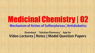 Medicinal Chemistry II 70 Mechanism of Action of Sulfonylureas  Antidiabetics  Diabetes [upl. by Hcra]