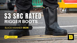 Introducing the Incredible Iron Safety Rigger Boots with Steel Toe Cap amp Midsole [upl. by Toney]