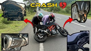 Wheelie Crash 💔  10K का खर्चा लग गया 😟  Ami On 390 jharkhand [upl. by Phillie]