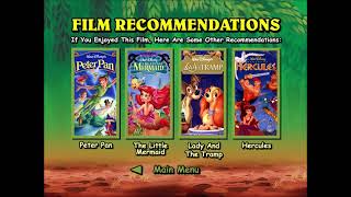 The Jungle Book 1999 DVD Film Recommendations Menus [upl. by Edme]