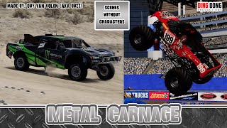 All Trophy Truck amp Monster Jam scenes without Characters  Metal Carnage [upl. by Nwahsal]