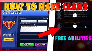 NEW HOW TO CREATE CLANS AND GET FREE ABILITIES IN BLADE BALL  Blade Ball  ROBLOX [upl. by Roseanna250]