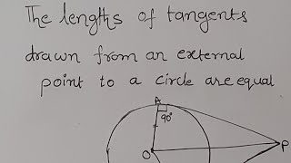 10th class mathstangents and secants to a circle [upl. by Laddy]