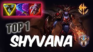 Wild Rift Shyvana top 1  S12 RUSH Challenger ranked game  build [upl. by Ahsikyw]