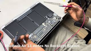 A1466 MacBook Air 13 inches No Backlight Repairs [upl. by Damalus668]