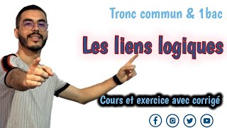 Tronc commun  Les liens connecteurs logiques leçon de langue et grammaire avec exercice corrigé👌 [upl. by Fidellas]