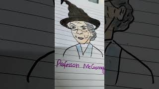 Professor McGonagall and Professor Dumbledore drawing harrypotter jkrowling drawing shortsvideo [upl. by Arola207]