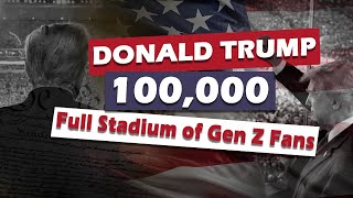 Packed Football Stadium of Gen Z Fans Give Massive Applause for Donald Trump  MAGAMAHA 2024 [upl. by Arimihc944]