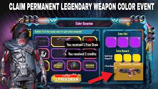 How To Unlock  Get Permanent Legendary Peacekeeper Mk2 Crustpunker Weapon Color Surprise Event Codm [upl. by Ellebasi619]