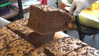 황홀 그자체 초콜릿 대왕카스테라The ecstasy itself Chocolate giant Castella  korean street food [upl. by Fredette]