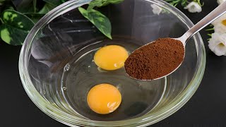 mix 2 eggs with coffee  youll be surprised  in just 10 minutes dessert with no oven no flour [upl. by Thomasin]