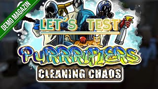 Let´s Test  PURRRIFIERS CLEANING CHAOS  Deutsch Demo Gameplay Einblick [upl. by Eleumas]