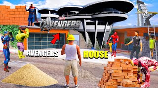 Avengers House Destroy Emotional Video Franklin Making New Avengers Tower in GTA 5  GTAV Avengers [upl. by Goodrow]