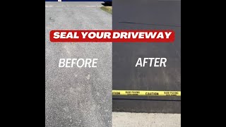 Driveway Sealing adventurerolls foryou drivewaysealing fyp youtuber diy subscribe summer [upl. by Thant]