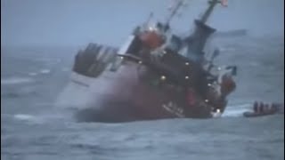 Big ship sinking  rescue operation [upl. by Aimahs]