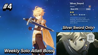 Silver Sword VS Atlatl  Genshin Impact [upl. by Christi967]