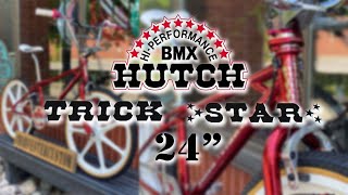 CUSTOM 2018 HUTCH TRICKSTAR 24quot FREESTYLE BMX CRUISER BUILD harvesterbmx [upl. by Jacintha314]