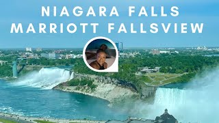 🇨🇦NIAGARA FALLS MARRIOTT FALLSVIEW HOTEL amp SPA  REVIEW W PICS amp VIDEOS  GlobeTrotterLori [upl. by Arbmat10]