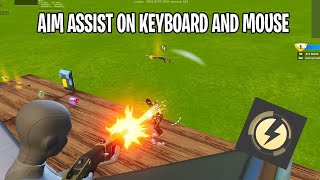 BEST FORTNITE AIM ASSIST ON KEYBOARD  MOUSE Tournament READY OP [upl. by Aikyt192]