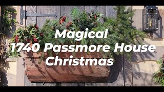 TOUR MAGICAL 1740 COLONIAL PASSMORE HOUSE  PRIMITIVES  ANTIQUES  CHRISTMAS OPEN HOUSE [upl. by Emelyne]