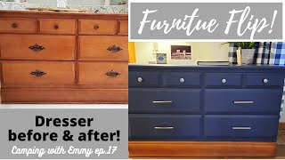 What a Transformation Using MAGNOLIA PAINT to update an old dresser [upl. by Yatnohs]