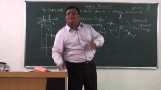 XII113Gauss theorem applications part1 Pradeep Kshetrapal Physics 2014 [upl. by Eemia]