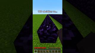 100 OBSIDIAN VS PICKAXE shortsfeed viralshorts minecraft [upl. by Nnyliram986]