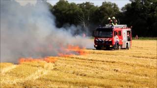 Graanveld in brand Oudemolen [upl. by Eruza]