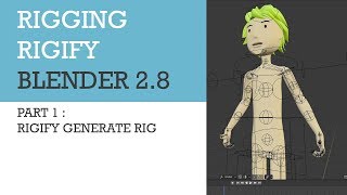 Tutorial Rigging Rigify Blender 28  Part 1 [upl. by Ydnab]