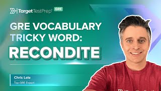 GRE Vocabulary Tricky Words Series 📗 Recondite [upl. by Arihsak]