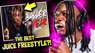 THE BEST JUICE WRLD FREESTYLE quotBaller of the year freestylequot REACTION [upl. by Adnahc]