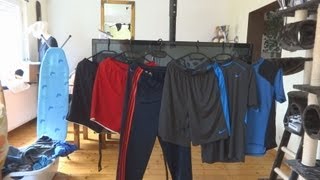 Kleidung fürs Fitnessstudio  Hosen von Adidas und Nike Tshirts von Lidl und Puma Basecap [upl. by Rosamond686]