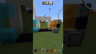 3x3 Flush piston door  Bedrock Edition shorts [upl. by Ongun]