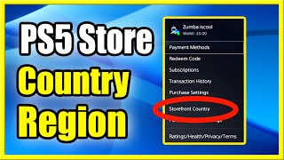 How to Change Country or Region on PS5 PlayStation Store Location Tutorial [upl. by Ahseel816]