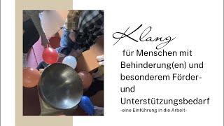 Klangabend vom Fachverband Klangmassage und Therapie eV Klangschale in der Förderschule [upl. by Agem164]