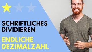 Schriftliches Dividieren Mit Rest Endliche Dezimalzahl [upl. by Naasar732]