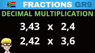 Decimal Fractions Grade 9 Multiplication [upl. by Kennie]