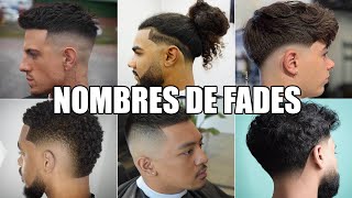 TIPOS de FADES  DESVANECIDOS y DEGRADADOS  NOMBRES de CORTES de CABELLO hombre [upl. by Ecnatsnoc404]