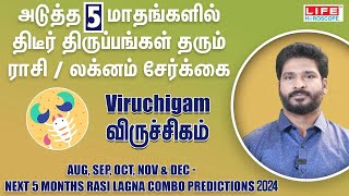 Next 5 Months Rasi amp Lagna Combo Predictions  Viruchigam  Life Horoscope [upl. by Nyltak451]