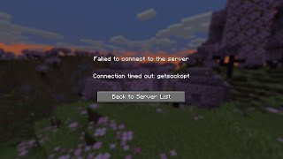 Fix Minecraft quotFailed To Connect To The Server Connection Timed Out getsockoptquot Error [upl. by Anerys405]