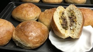 Bierocks German Stuffed Rolls with Ground Beef and Cabbage [upl. by Zolnay]