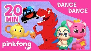 TyrannosaurusRex and more  Dance Dance  Compilation  Pinkfong Dance Along for Children [upl. by Anelrihs746]