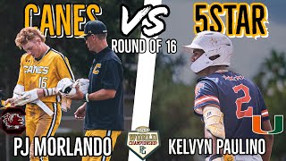 WWBA Playoff Round Of 16  Canes National VS 5Star [upl. by Cott512]