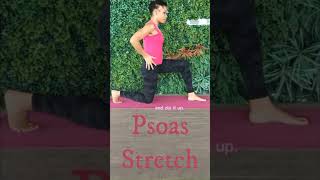 Best Psoas Stretch for normal people shorts [upl. by Yrotciv282]