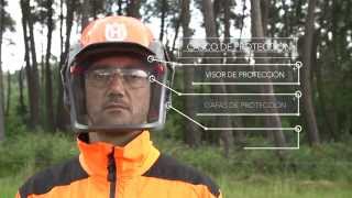 Trabajar con Motosierras equipo de protección individual  Vídeo 2 [upl. by Gobert]