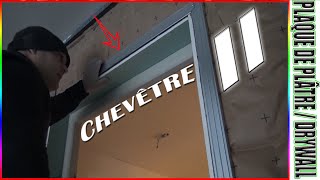 88 ➡️ PORTE CHEVÊTRE Dans cloison séparative Thermique amp Phonique Garage  part 2 [upl. by Tihw]