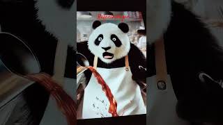 Panda make a many coffe panda pandalover youtubeshorts shortvideo cuteanimal funny [upl. by Wymore326]